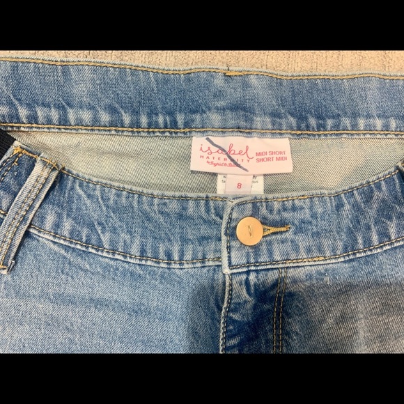 Isabel Maternity Denim Shorts - Picture 2 of 4